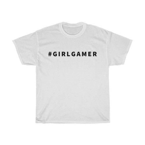 Hashtag Girl Gamer T-Shirt - White