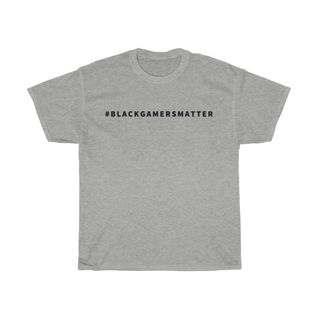 Hashtag Black Gamers Matter T-Shirt - Sport Grey