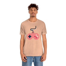 Load image into Gallery viewer, Minimalist Heart Game Valentine&#39;s Day T-Shirt - Heather Peach (Lifestyle, Men&#39;s)
