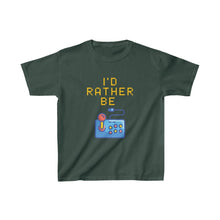 Load image into Gallery viewer, I&#39;d Rather be Gaming Retro Game Pad Kids T-Shirt - Forest Green
