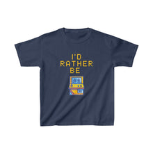 Load image into Gallery viewer, I&#39;d Rather be Gaming Arcade Kids T-Shirt - Navy
