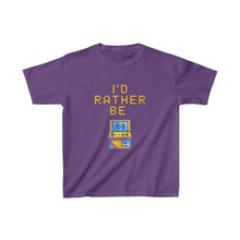 Load image into Gallery viewer, I&#39;d Rather be Gaming Arcade Kids T-Shirt - Purple
