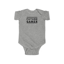 Load image into Gallery viewer, Future Gamer Infant Fine Jersey Bodysuit (Grey)
