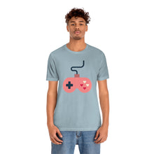Load image into Gallery viewer, Minimalist Heart Game Valentine&#39;s Day T-Shirt - Light Blue (Lifestyle, Men&#39;s)
