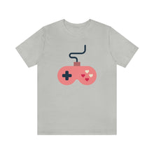 Load image into Gallery viewer, Minimalist Heart Game Valentine&#39;s Day T-Shirt - Ash
