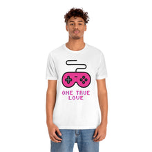 Load image into Gallery viewer, Gaming One True Love Retro Controller T-Shirt - White (Lifestyle, Men&#39;s)
