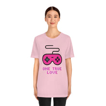 Load image into Gallery viewer, Gaming One True Love Retro Controller T-Shirt - Pink (Lifestyle)
