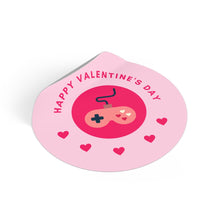 Load image into Gallery viewer, Happy Valentine&#39;s Day Video Game Valentine&#39;s Sticker (Peel)

