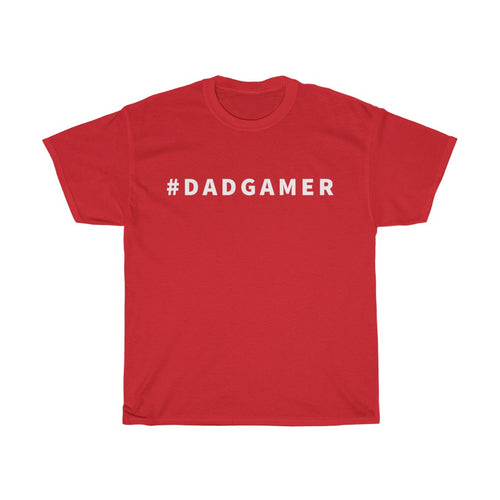 Hashtag Dad Gamer T-Shirt - Red