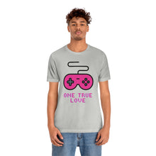 Load image into Gallery viewer, Gaming One True Love Retro Controller T-Shirt - Ash (Lifestyle, Men&#39;s)
