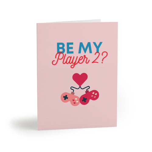 Be My Player Two Video Game Valentine's Cards (Front)