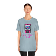Load image into Gallery viewer, Gaming One True Love Arcade T-Shirt - Blue (Lifestyle)
