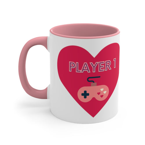 Player One Valentine's Day Mug - Front