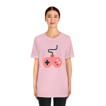 Load image into Gallery viewer, Minimalist Heart Game Valentine&#39;s Day T-Shirt - Pink (Lifestyle)
