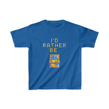 Load image into Gallery viewer, I&#39;d Rather be Gaming Arcade Kids T-Shirt - Royal
