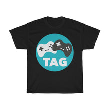 Load image into Gallery viewer, Two Average Gamers Circle Logo T-Shirt - Black
