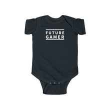Load image into Gallery viewer, Future Gamer Infant Fine Jersey Bodysuit (Black)
