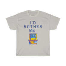 Load image into Gallery viewer, I&#39;d Rather be Arcade Gaming T-Shirt - Ice Grey
