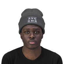 Load image into Gallery viewer, Average Gamer Embroidered Knit Beanie (Lifestyle)
