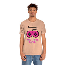 Load image into Gallery viewer, Gaming One True Love Retro Controller T-Shirt - Heather Peach (Lifestyle, Men&#39;s)
