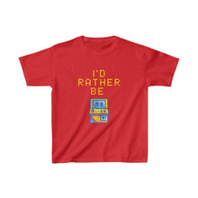 Load image into Gallery viewer, I&#39;d Rather be Gaming Arcade Kids T-Shirt - Red
