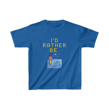 Load image into Gallery viewer, I&#39;d Rather be Gaming Retro Game Pad Kids T-Shirt - Royal
