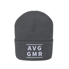 Load image into Gallery viewer, Average Gamer Embroidered Knit Beanie (Front Alt)
