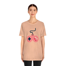 Load image into Gallery viewer, Minimalist Heart Game Valentine&#39;s Day T-Shirt - Heather Peach (Lifestyle)
