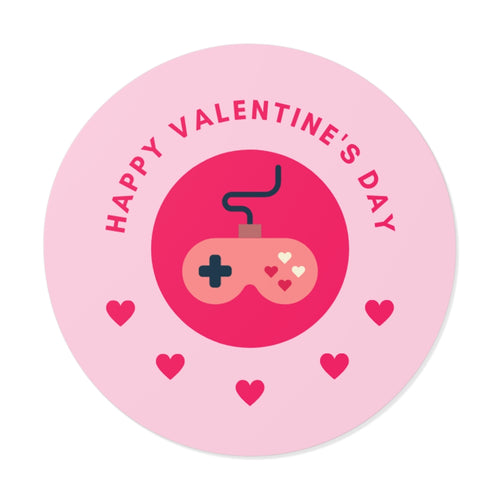 Happy Valentine's Day Video Game Valentine's Sticker (Front)
