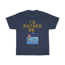Load image into Gallery viewer, I&#39;d Rather be Gaming T-Shirt - Game Pad - Navy
