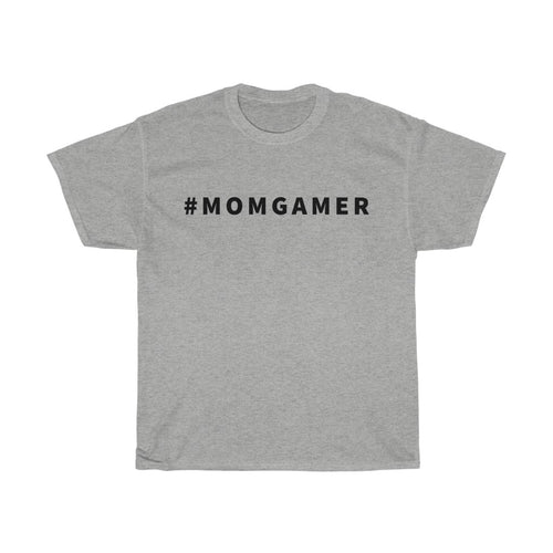Hashtag Mom Gamer T-Shirt - Sport Grey