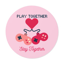 Load image into Gallery viewer, Play Together Stay Together Video Game Valentine&#39;s Sticker - Front
