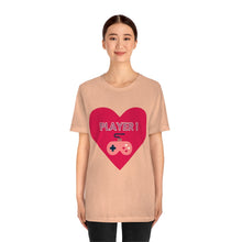Load image into Gallery viewer, Player One Gamer T-Shirt - Heather Peach (Lifestyle)
