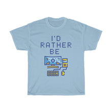 Load image into Gallery viewer, I&#39;d Rather be PC Gaming T-Shirt - Light Blue
