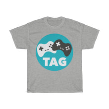 Load image into Gallery viewer, Two Average Gamers Circle Logo T-Shirt - Sport Grey
