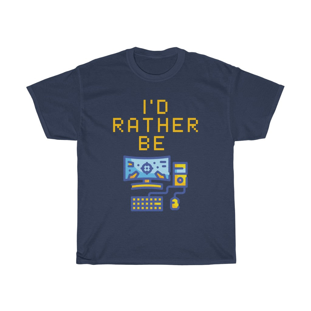 I'd Rather be PC Gaming T-Shirt - Navy