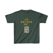Load image into Gallery viewer, I&#39;d Rather be Gaming Arcade Kids T-Shirt - Forest Green
