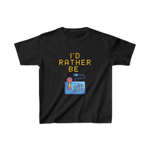 Load image into Gallery viewer, I&#39;d Rather be Gaming Retro Game Pad Kids T-Shirt - Black
