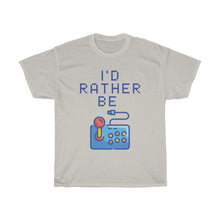 Load image into Gallery viewer, I&#39;d Rather be Gaming T-Shirt - Game Pad - Ice Grey
