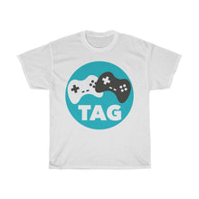 Load image into Gallery viewer, Two Average Gamers Circle Logo T-Shirt - White

