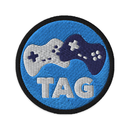 Two Average Gamers Logo Embroidered Patch - Front