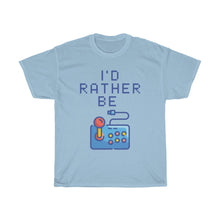 Load image into Gallery viewer, I&#39;d Rather be Gaming T-Shirt - Game Pad - Light Blue
