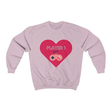 Load image into Gallery viewer, Player One Gamer Sweatshirt - Light Pink
